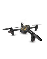 HUBSAN Drons - Kvadrokopters 360º (H107P) ar pulti 2.4GHz, lādējas ar USB, 6-axis gryro, 4 kanāli - melns / Black 