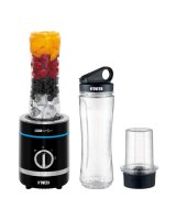  iLike SB1000 Sport Blender 300W Ice Crushing + Pulse Grinder&2x600ml Bottles LED BPA-Free Black 