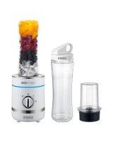  iLike Sport Blender 300W Ice Crushing + Pulse Grinder&2x600ml Bottles LED BPA-Freev White 