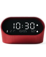  LEXON Lexon Ray Clock Budzik z czujnikiem temperatury i wilgotności czerwony/saguine red LR155SR3 