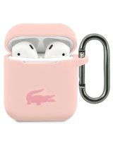  Lacoste Apple Airpods 1/2 Liquid Silicone Glossy Printing Logo Case Pink 