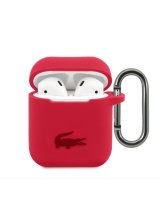  Lacoste Apple Airpods 1/2 Liquid Silicone Glossy Printing Logo Case Red 