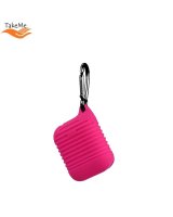  TakeMe Apple Ultra-thin Lined Soft Silicone protective case for AirPods Pink 