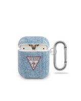  Guess AirPods Denim Triangle Case Light Blue 