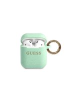  Guess Airpods Pro Glitter Silicone Case Green 