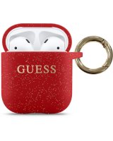  Guess Airpods Pro Glitter Silicone Case Red 