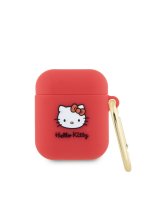  Hello Kitty Apple Airpods 1/2 cover Silicone 3D Kitty Head Red 