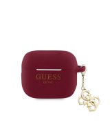  Guess - Airpods 3 Case Silicone Classic Logo Gold With 4G Charm Marengo 