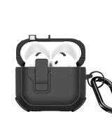  Dux Ducis - AirPods 4 PECP Series PC+TPU Cover with Hook Black 