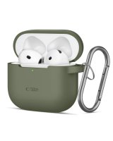  Tech-Protect Apple AIRPODS 4 SILICONE HOOK Case Olive Green 
