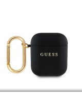  Guess Apple AirPods 1/2 PU Grained Classic Logo Case Black 