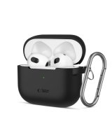  Tech-Protect Apple AirPods 3 Silicone Hook Case Black 