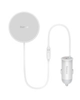  Baseus Wireless car charger with MagSafe 15W holder for air vent + USB Type C 25W White 