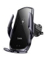  Hoco CA202 Plus Enlightener infrared induction wireless charging car holder(air outlet) Black Grey 