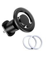  iWear Universal C61 Metal Car Air Vent Screw Fix Universal Magnetic magsafe Ring size Smartphone adjustable holder Black 