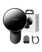  Baseus Baseus Big Energy car mount with wireless charger 15W for Iphone 12 / Iphone 13 (Black) 