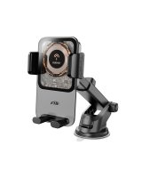  Dudao Dudao F19 clamp car holder with 15W inductive charger - black 
