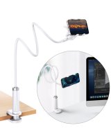  Ugreen Ugreen universal holder stand phone holder tablet (up to 12cm wide) tripod lazy holder with flexible arm white (30488 LP113) White 