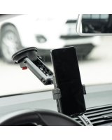  Forcell FORCELL F-GRIP HS4 car holder for windshield / dasboard with wireless charging 15W black 