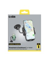  SBS SBS TE0UCH20W Smartphone Holder for 6.8'' on Glass - Black 