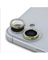  Guess Apple iPhone 16/16 Plus Fixed Glliter Protective Lens Gold 