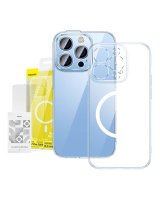  Baseus Baseus Crystal Transparent Magnetic Case and Tempered Glass set for iPhone 14 Pro Max 