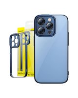  Baseus Baseus Glitter Transparent Case and Tempered Glass set for iPhone 14 Pro Max (blue) 