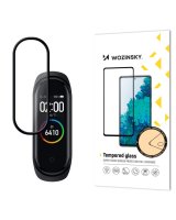  Wozinsky Wozinsky super wytrzymałe szkło folia szklana Full Glue na cały ekran z ramką Case Friendly Xiaomi Mi Band 4 / Mi Band 3 przezroczysty 