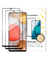  Wozinsky Wozinsky 2x Tempered Glass Full Glue Super Tough Screen Protector Full Coveraged with Frame Case Friendly for Samsung Galaxy A42 5G black 
