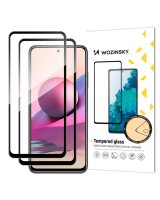  Wozinsky Wozinsky Set of 2x Super Durable Full Glue Tempered Glass Full Screen with Frame Case Friendly Xiaomi Redmi Note 10 / Redmi Note 10S / Redmi Note 11 Global / Redmi Note 11S Global Black 