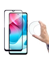  Hurtel Full Cover Flexi Nano Glass Film Tempered Glass with Moto G60s Frame 