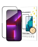  Wozinsky Wozinsky Full Glue iPhone 15 Plus Case Friendly Full Glue Tempered Glass with Frame - Black 