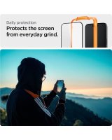  Spigen Spigen ALM Glass FC Tempered Glass for iPhone 15 Pro - Black 2 pcs. 