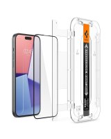  Spigen Spigen Glas.tR EZ Fit FC Tempered Glass for iPhone 15 Plus - Black 2 pcs. 