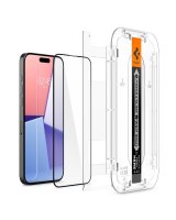  Spigen Spigen Glas.tR EZ Fit FC Tempered Glass for iPhone 15 Pro - Black 2 pcs. 