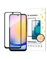  Hurtel Wozinsky Full Glue tempered glass with black frame for Samsung A25 