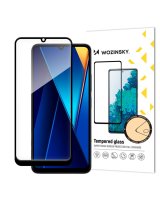  Hurtel Wozinsky Full Glue Tempered Glass with Black Frame for Xiaomi POCO C65/Redmi 13C 