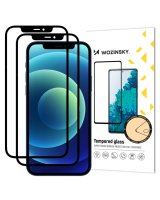  Wozinsky Wozinsky 2x Tempered Glass Full Glue Super Tough Screen Protector Full Coveraged with Frame Case Friendly for iPhone 12 Pro / iPhone 12 black 