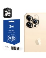  3MK iPhone 14 Pro Max / 14 Pro 9H Camera Glass for 3mk Lens Protection Pro Series Lens - Gold 