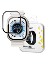  Wozinsky Wozinsky Full Glue Tempered Glass Apple Watch Ultra 1 / 2 49mm 9H Full Screen Tempered Glass with Black Frame 