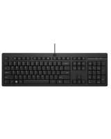  hewlett packard HP 125 G2 USB Wired Keyboard Sanitizable Copilot Key - Black - US ENG (BULK of 12 pcs) 