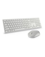  Dell Keyboard and Mouse KM5221W Pro Wireless, RU, 2.4 GHz, White 
