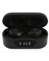  Guess True Wireless Triangle Logo BT5.0 Stereo Earphones Black 