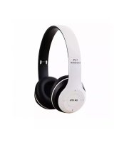  iWear BITS Noise Cancell Foldable Bluetooth 5.0 Wireless Headset FM Radio / MP3 Mico SD and Phone White 