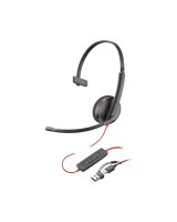  HP Poly Headset 8X214A6 / Blackwire 3210 Black 