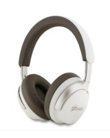  Guess PU Leather Script Logo ANC/ENC Wireless Headphone Beige 
