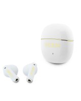  Guess Gold Line Glossy Classic Logo TWS Wireless Earphones White 
