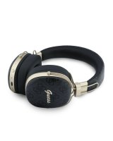  Guess 4G Metal Script Logo ENC Wireless Headphone Black 
