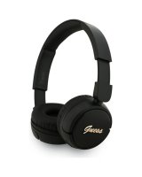  Guess Guess Metal Logo Script Over-Ear Headphones - Black 