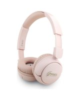  Guess Guess Metal Logo Script Over-Ear Headphones - Pink 